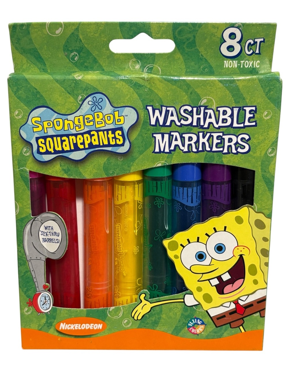 Vintage 2001 SpongeBob Squarepants Washable Markers NEW Sealed